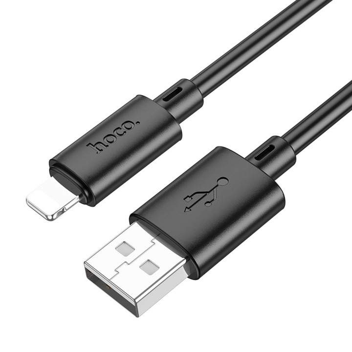 USB-A to Lightning cable Hoco 2,4A 1 m X88 black