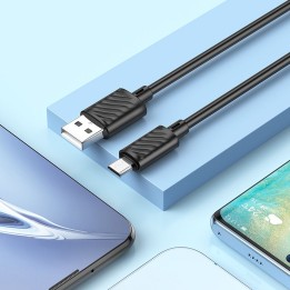 Cable USB A for Micro USB Hoco 2,4A 1 m X88 black