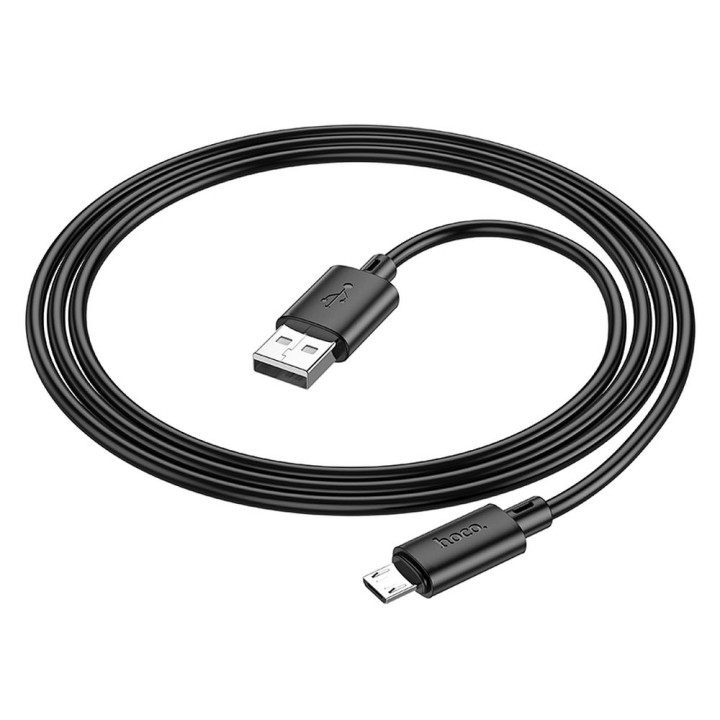 Кабель USB A для Micro USB Hoco 2,4A 1 m X88 чорний