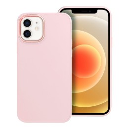 Чехол для iPhone 12 / 12 PRO Frame пудрово-розовый