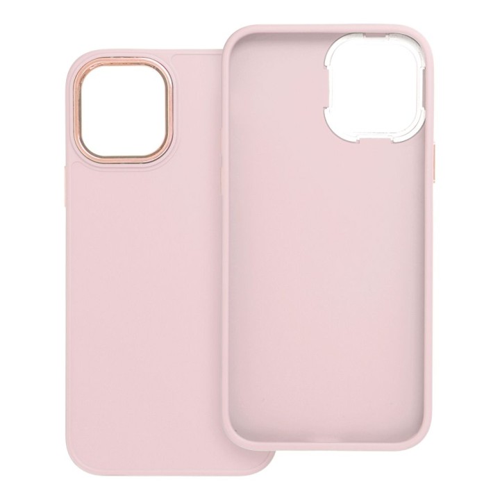Etui na iPhone 12 / 12 PRO Frame pudrowy róż