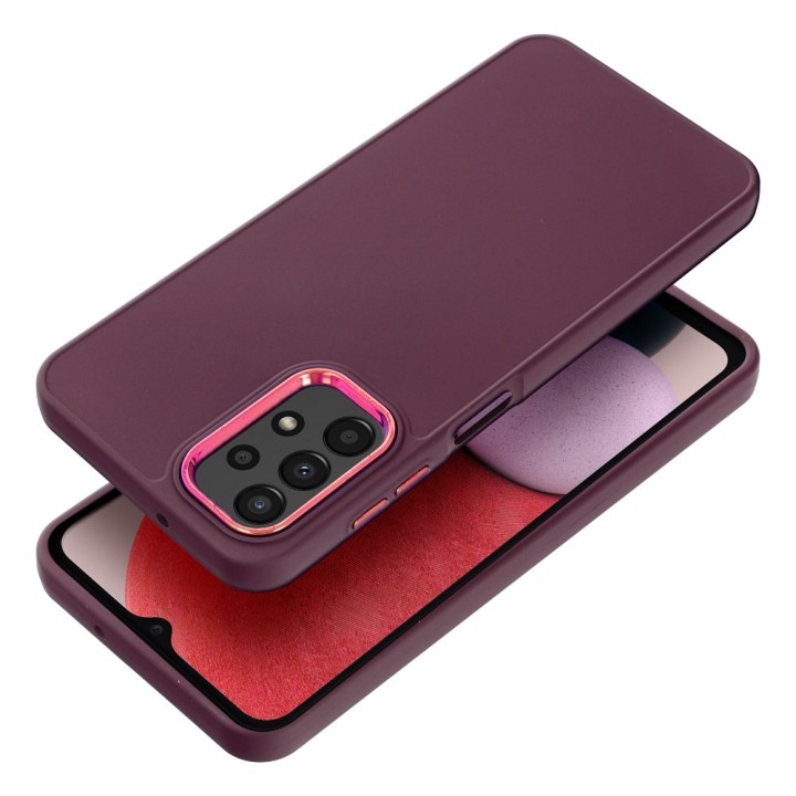 Etui na Samsung A13 5G / A04S Frame fioletowe