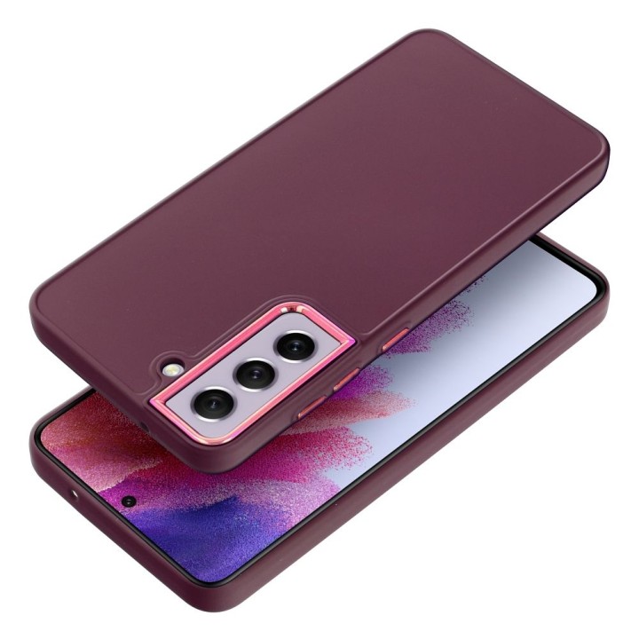 Чехол для Samsung S21 FE Frame фиолетовый