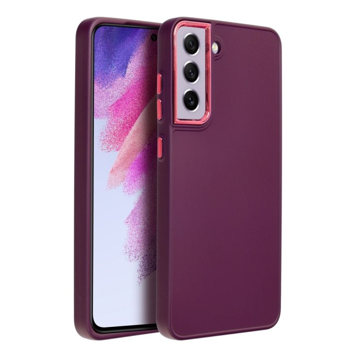 Чехол для Samsung S21 FE Frame фиолетовый