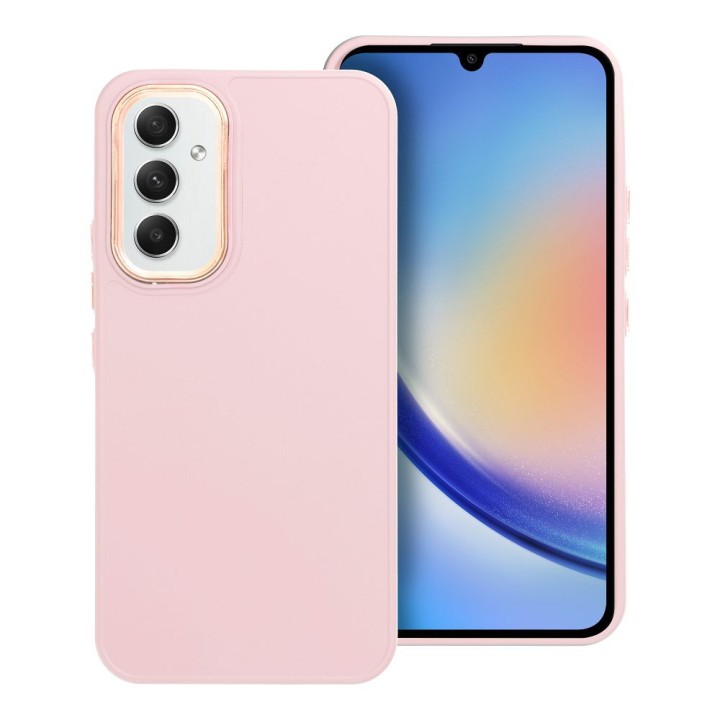 Case for Samsung A54 5G Frame powder pink