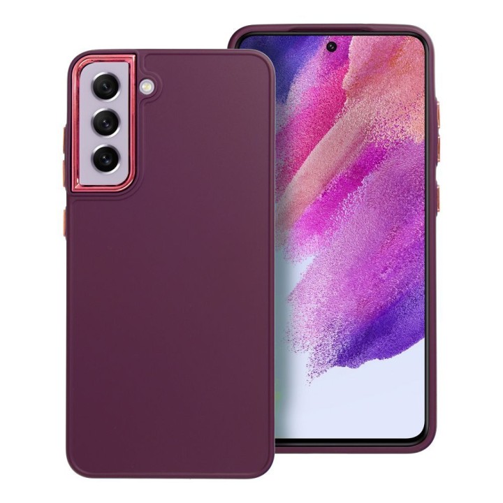Чохол для Samsung S21 FE Frame фіолетовий
