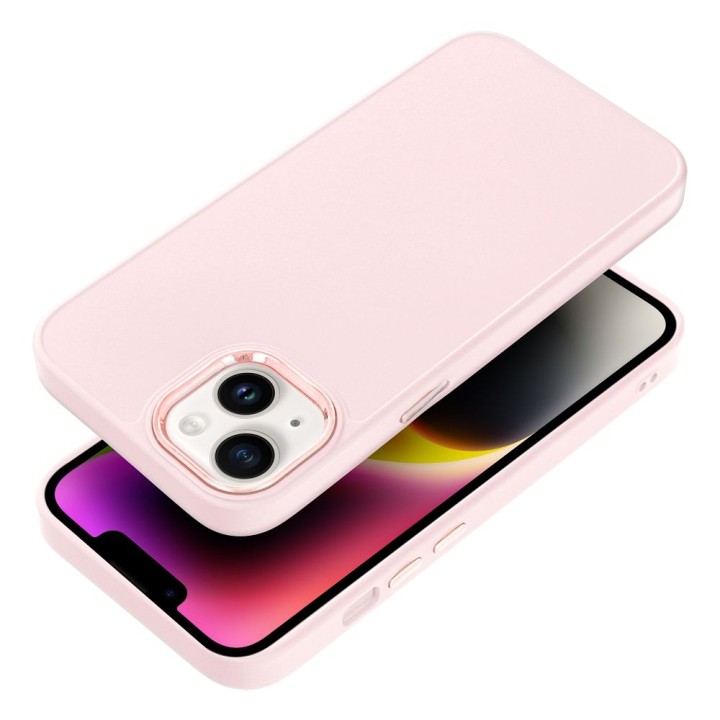 Чохол для iPhone 13 Frame пудрово-рожевий