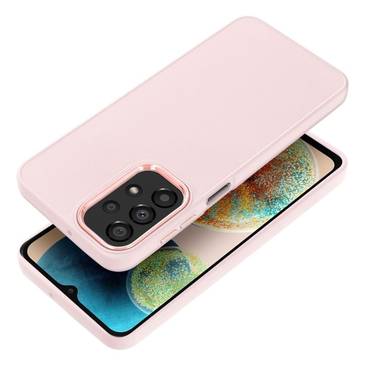 Чохол для Samsung A23 5G Frame пудрово-рожевий
