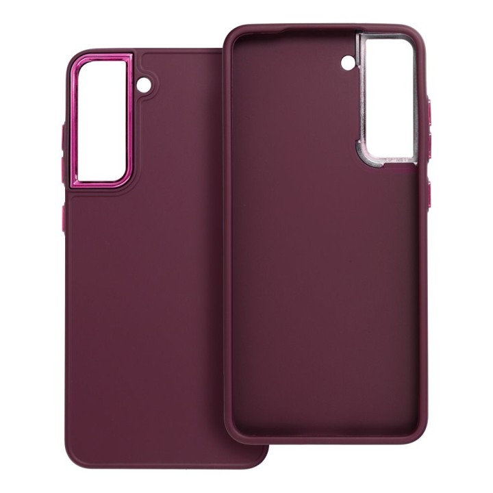 Etui na Samsung S21 FE Frame fioletowe