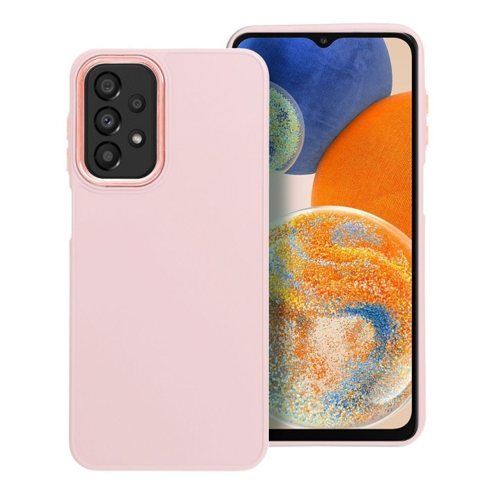 Чохол для Samsung A23 5G Frame пудрово-рожевий