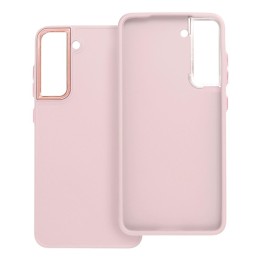 Чехол для Samsung S21 FE Frame пудрово-розовый
