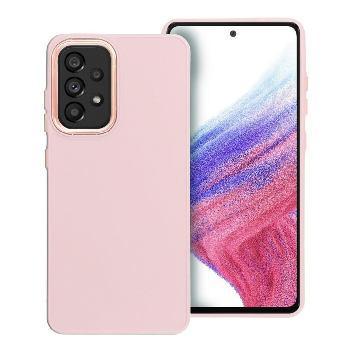 Etui na Samsung A52 5G / A52 LTE ( 4G ) / A52s 5G Frame pudrowy róż