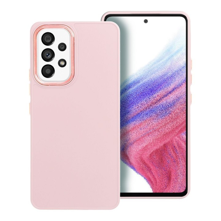 Чохол для Samsung A53 5G Frame пудрово-рожевий