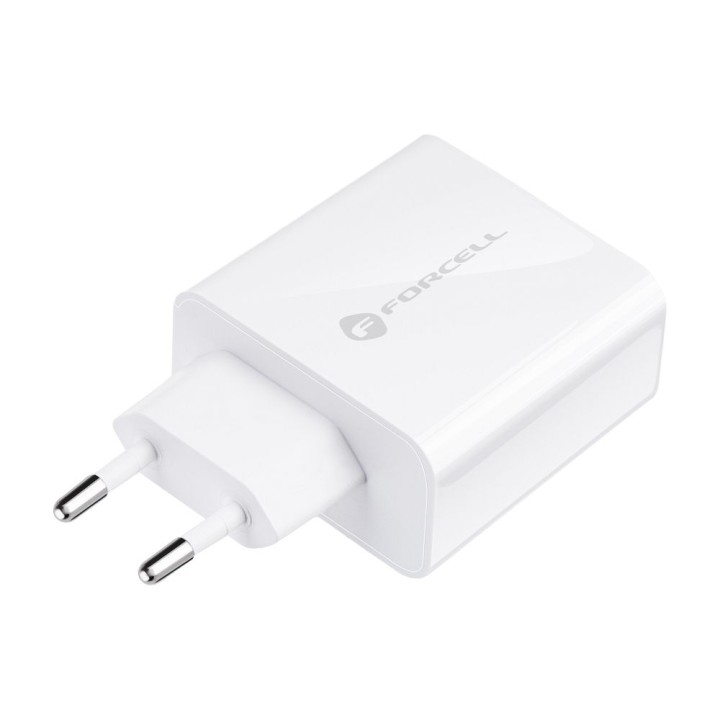 Сетевое зарядное устройство для телефона Forcell F-Energy USB C QC4.0 PD 3A 45W TFK-TC-45WPD белое