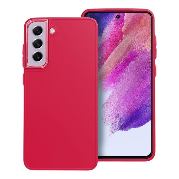 Чехол для Samsung S21 FE Frame маджента