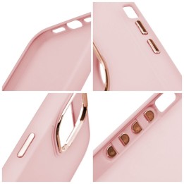 Чехол для Samsung S23 ULTRA Frame пудрово-розовый