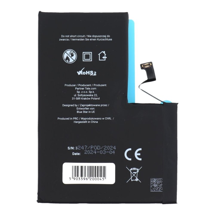 Акумулятор для iPhone 13 PRO MAX 4352 mAh Blue Star HQ