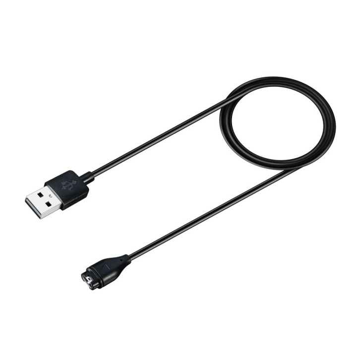 Кабель USB A для зарядки смарт-годинника GARMIN FENIX 5 / 5 Plus / 5S / 5X / 6 / 6S / 6X / 7 / VIVOACTIVE 3 тощо HD24 1 m чорний