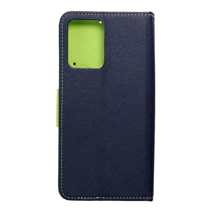 Flip case for Xiaomi Redmi NOTE 12 5G Fancy Book navy blue-lime