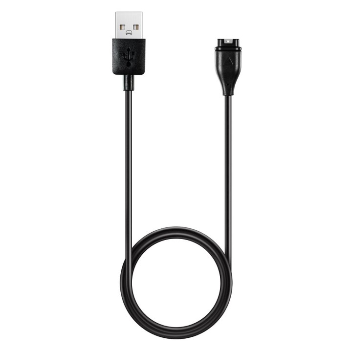 Кабель USB A для зарядки смарт-часов GARMIN FENIX 5 / 5 Plus / 5S / 5X / 6 / 6S / 6X / 7 / VIVOACTIVE 3 и т. д. HD24 1 m черный