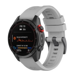 Strap silicone for GARMIN FENIX 3 / 3HR / 5X / 6X / 6X Pro / 7X / 7X Pro grey (12)