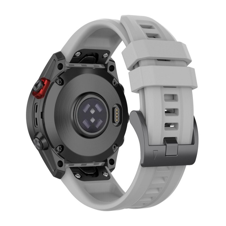 Pasek silikonowy do GARMIN FENIX 3 / 3HR / 5X / 6X / 6X Pro / 7X / 7X Pro szary (12)