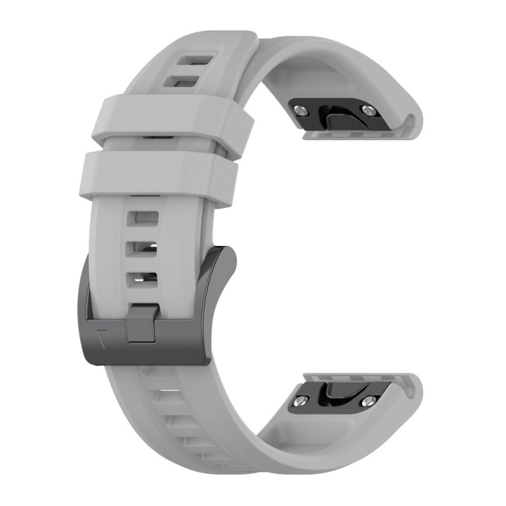 Strap silicone for GARMIN FENIX 3 / 3HR / 5X / 6X / 6X Pro / 7X / 7X Pro grey (12)