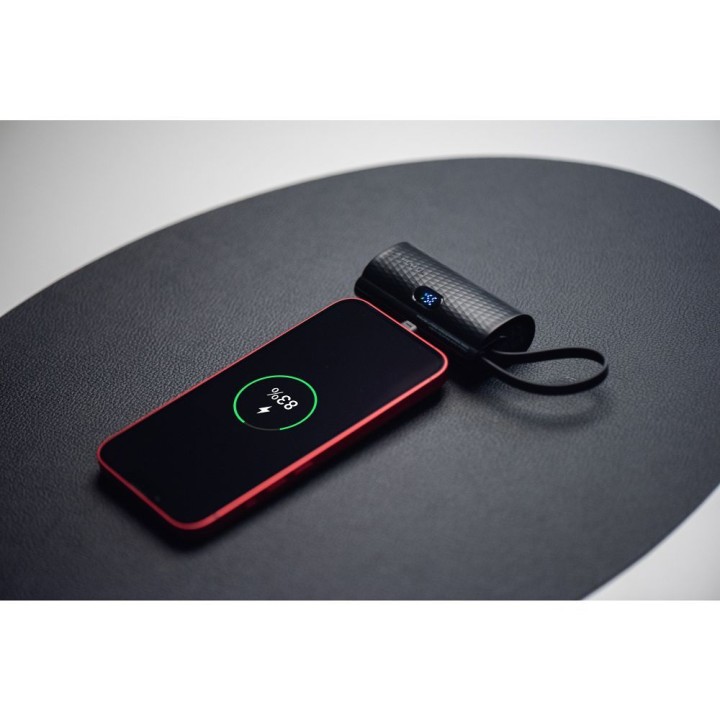 Power bank Forcell F-Energy Power Plug F5K3 PD 20W 5000 mAh with built-in connector Lightning black