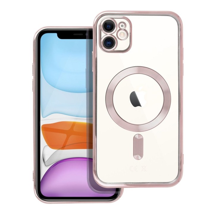 Case for iPhone 11 Electro Mag Cover MagSafe compatible gold pink