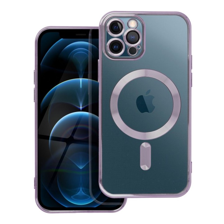 Case for iPhone 12 PRO Electro Mag Cover MagSafe compatible purple