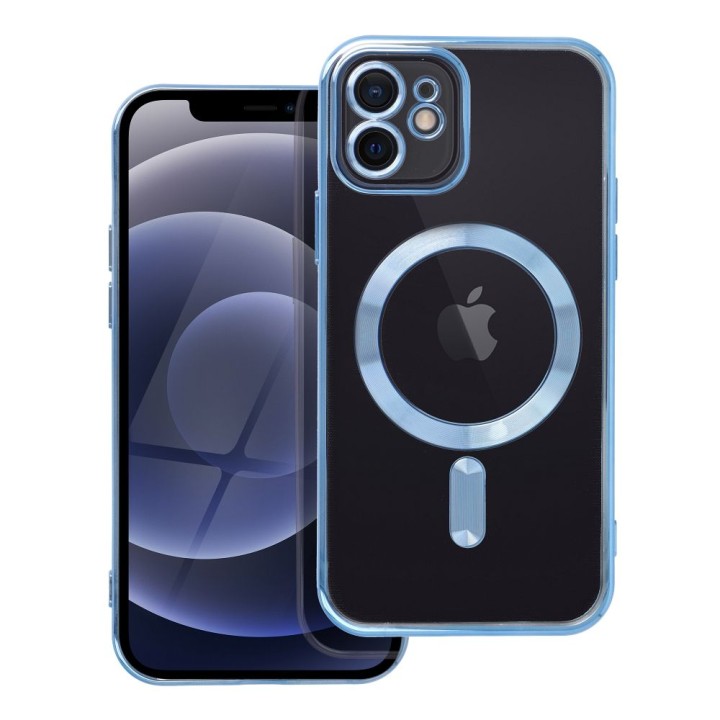 Чохол для iPhone 12 Electro Mag Cover сумісний з MagSafe синій