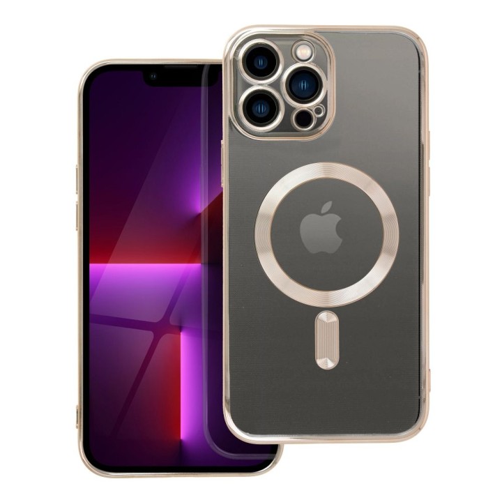 Etui na iPhone 13 PRO MAX Electro Mag Cover zgodne z MagSafe złote