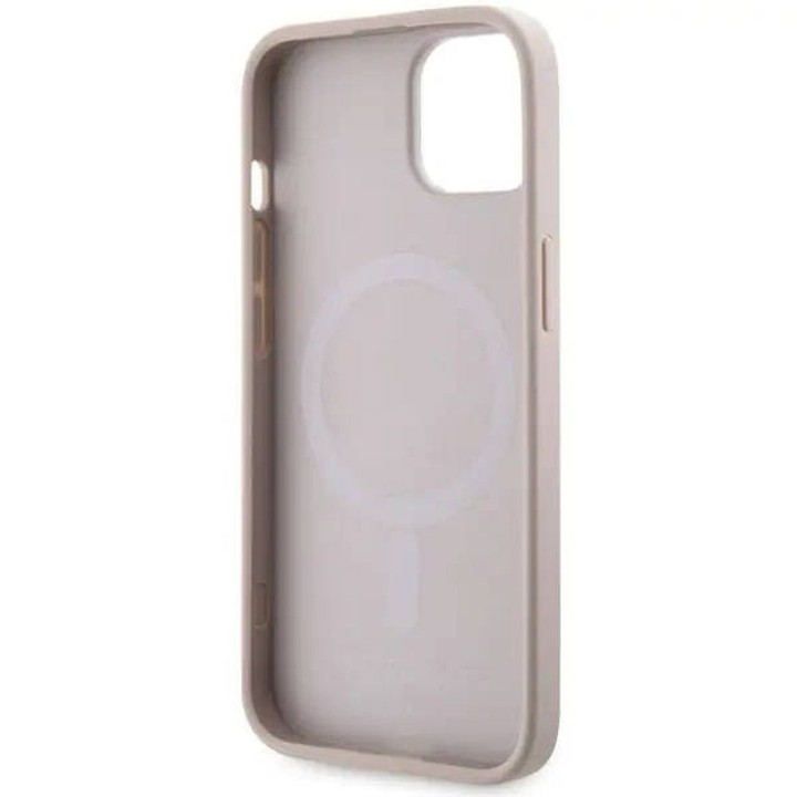 GUESS case for IPHONE 14 compatible with MagSafe GUHMP14SHGCFSEP (GCUBE Stripes) pink