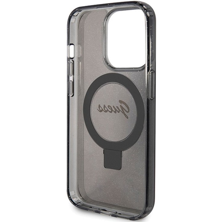 GUESS case for IPHONE 15 Pro Max compatible with MagSafe GUHMP15XHRSGSK for iPhone 15 Pro Max (compatible with Magsafe / Glitter