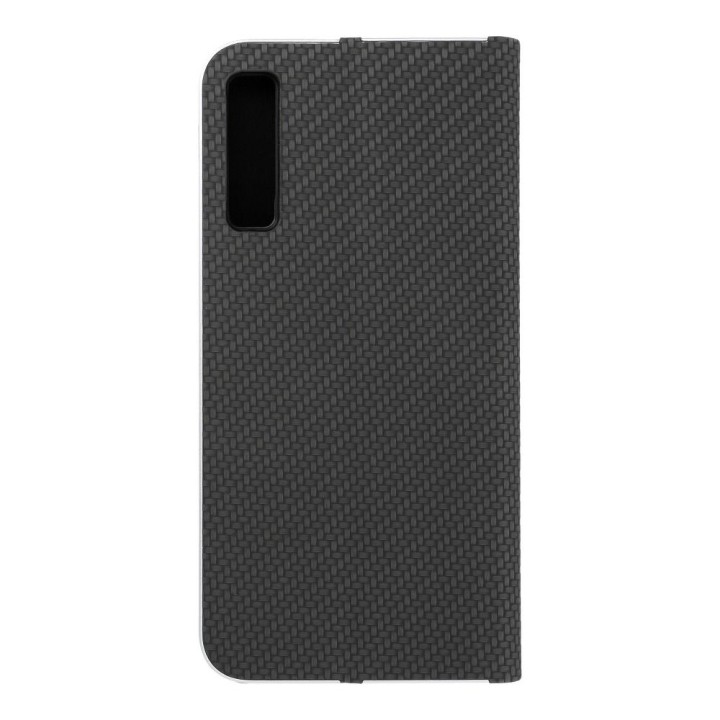Чехол с клапаном для Samsung A7 2018 Luna Book Carbon черный