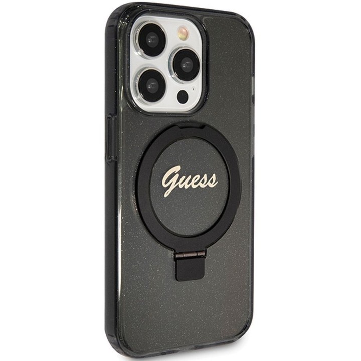 GUESS чохол для IPHONE 15 Pro Max, сумісний із MagSafe GUHMP15XHRSGSK, для iPhone 15 Pro Max (сумісний із Magsafe / Glitter