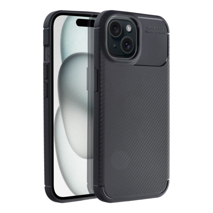 Etui na iPhone 15 Carbon Premium czarne