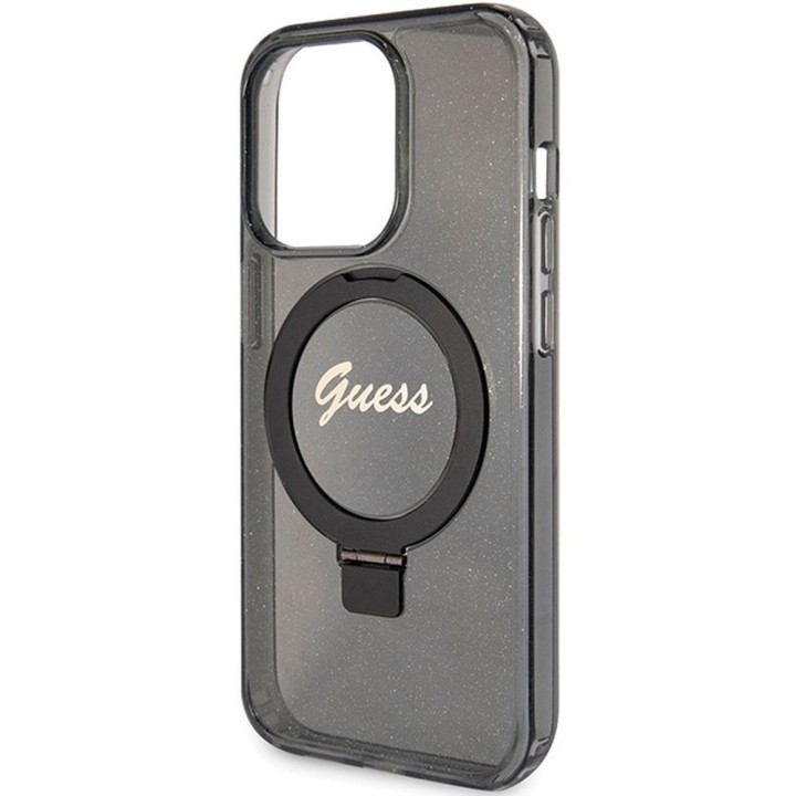 GUESS case for IPHONE 15 Pro Max compatible with MagSafe GUHMP15XHRSGSK for iPhone 15 Pro Max (compatible with Magsafe / Glitter