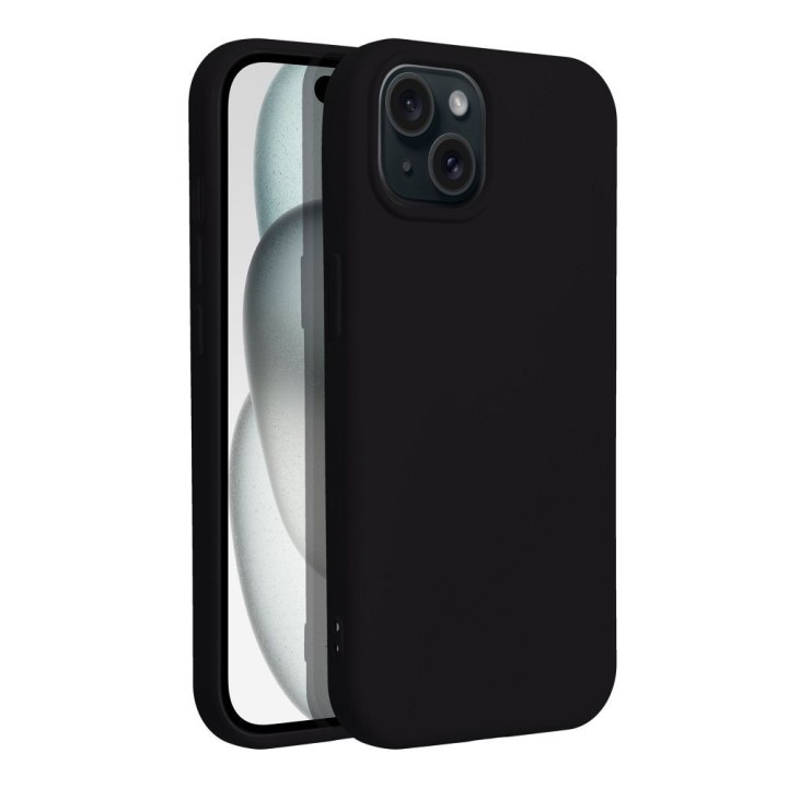 Чехол для iPhone 15 PLUS Silicone черный