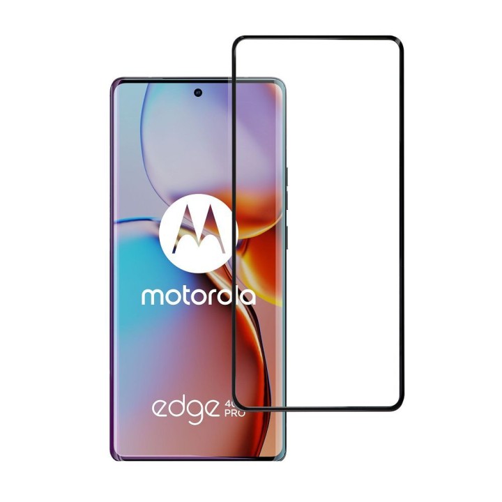 Tempered glass 5D for Motorola Edge 40 PRO Blue Star black