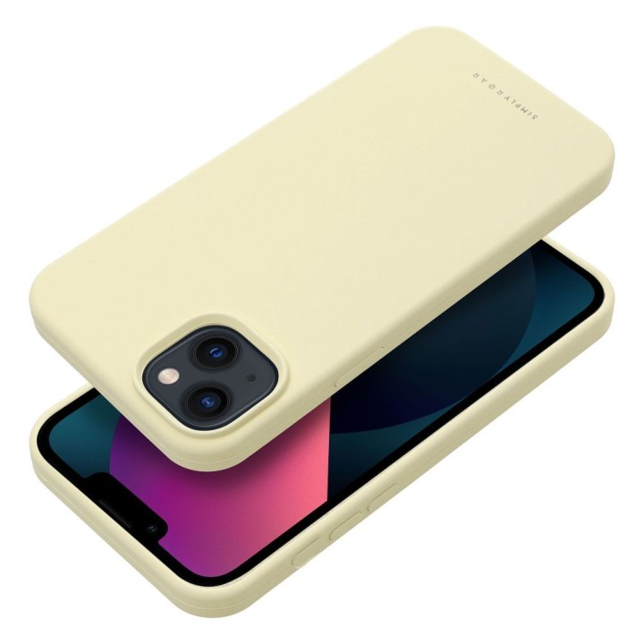 ROAR case CLOUD SKIN for IPHONE 13 light yellow