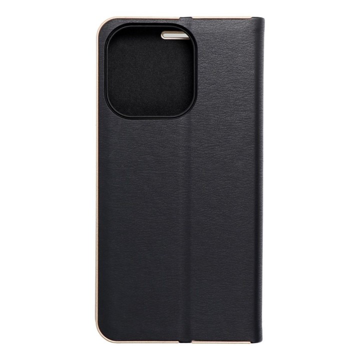 Flip case for iPhone 15 PRO Luna Book Gold black