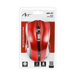ART mouse computer wireless 2,4G 1000 dpi AM-97 red