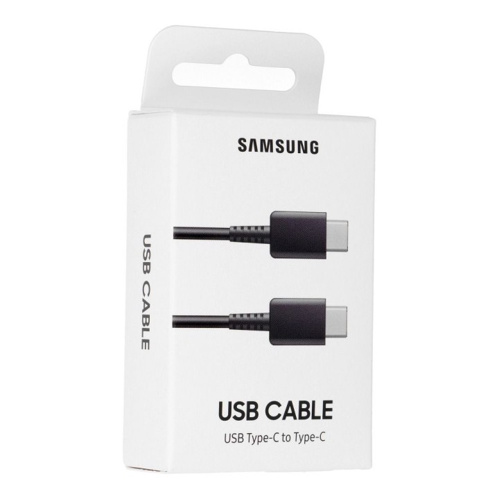 Original cable USB C to USB C Samsung EP-DA705BBEGWW 1 m blister black