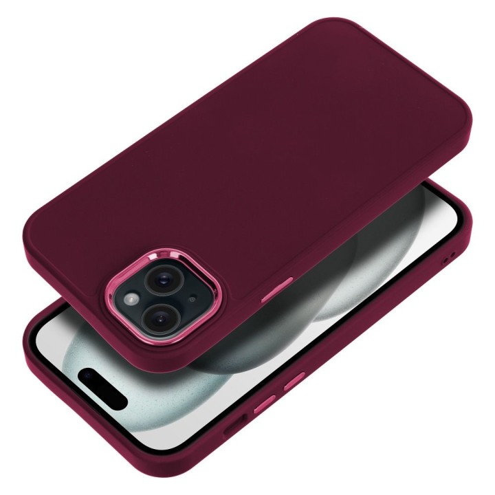 Etui na iPhone 15 PLUS Frame fioletowe