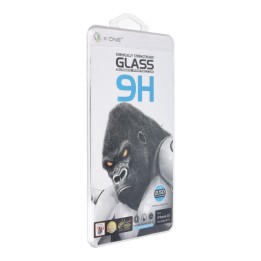 Tempered glass for iPhone 15 PRO MAX X-One Full Cover Extra Strong Crystal Clear (full glue) black