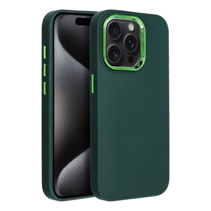 Чехол для iPhone 15 PRO Frame зеленый
