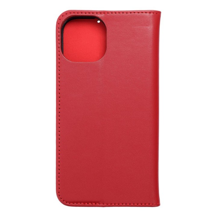 Flip case for iPhone 15 Smart Pro Book leather maroon