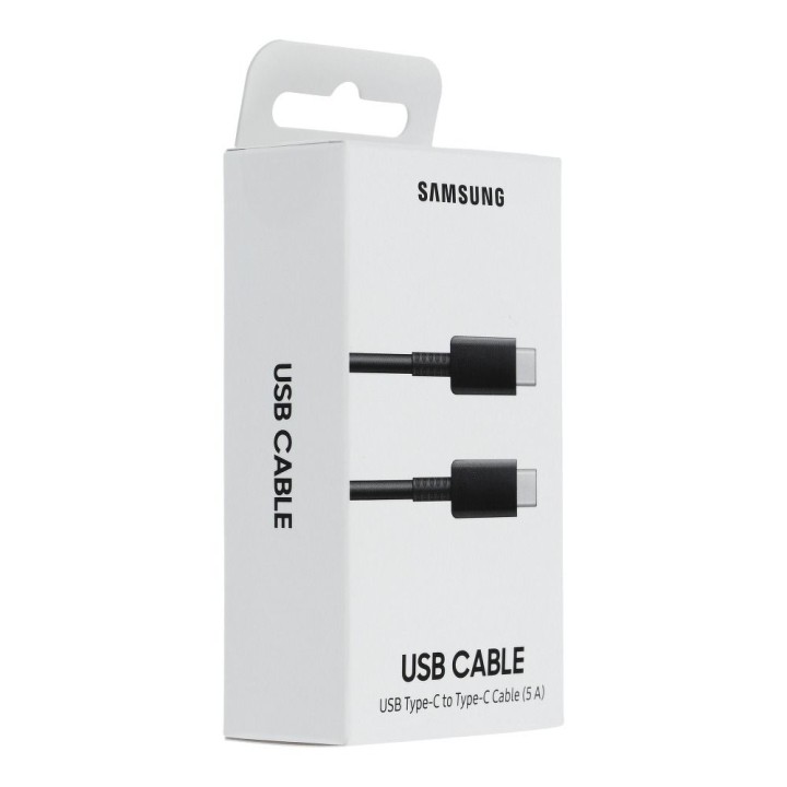 Oryginalny Kabel USB C do USB C Samsung 5A 1 m EP-DN975BBEGWW blister czarny