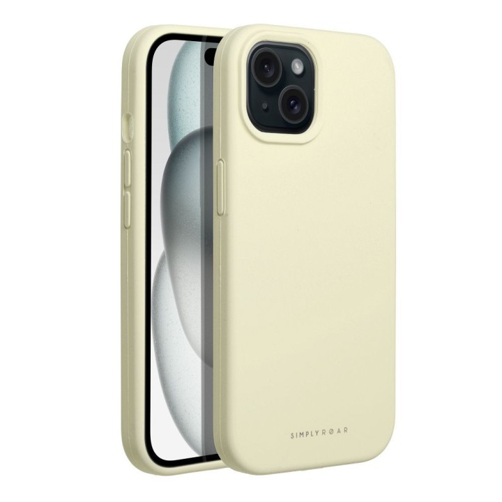 ROAR case CLOUD SKIN for IPHONE 15 light yellow